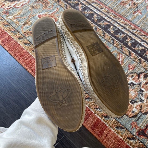 GUCCI 🤩 ESPADRILLES EMBROIDERED BEE SZ 39 - Picture 6 of 8